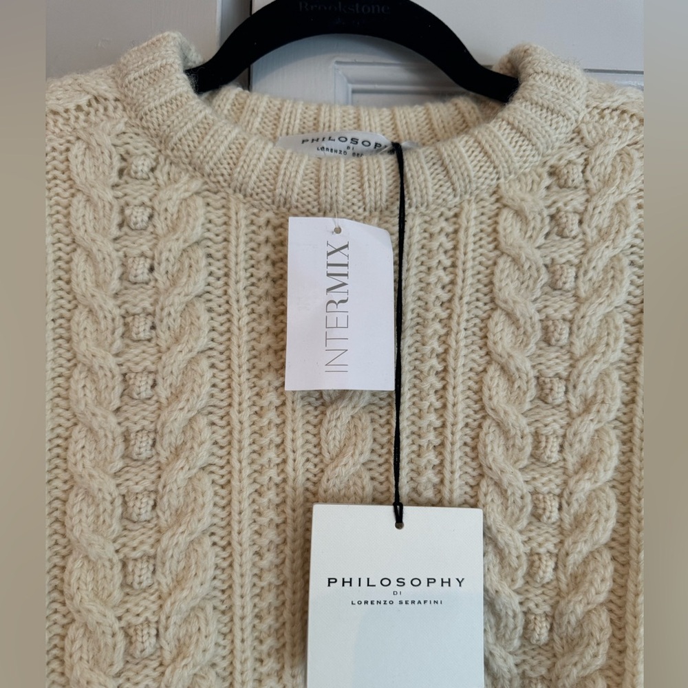 NWT Philosophy cropped sweater
